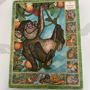 The Critters Birthday Cards Giant (9.5x7.5) 9 Vintage Cards Designed By Monte